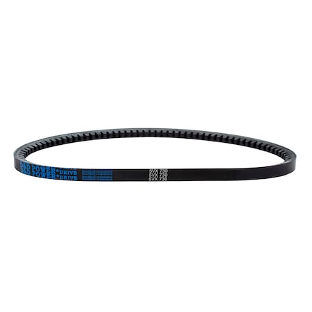 D&D 5VX730 Cogged, Wedge V-Belt, 73 in Outside Length, 5/8 in Top Width, 17/32 in Thickness, 1 Ribs 5VX730